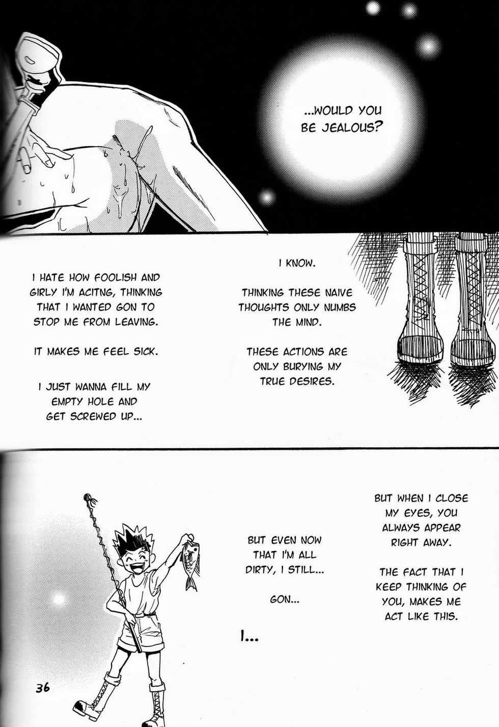 (SPARK9) [Amanojaku. (Sakichi)] Kimi, Omoi | Thinking of You (Hunter x Hunter) [English] [HXH-Doujinshilivejournal] - Page 36