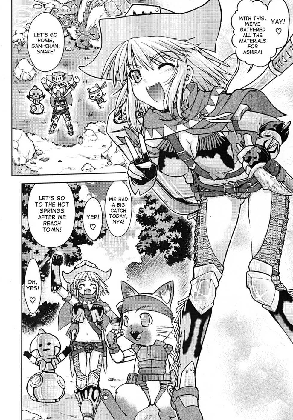 (C81) [Banana Saruen (Shimamoto Harumi)] Bouken Shimasho! 2 MONSTER HUNTER PORTABLE side (Monster Hunter) [English] [desudesu] - Page 7