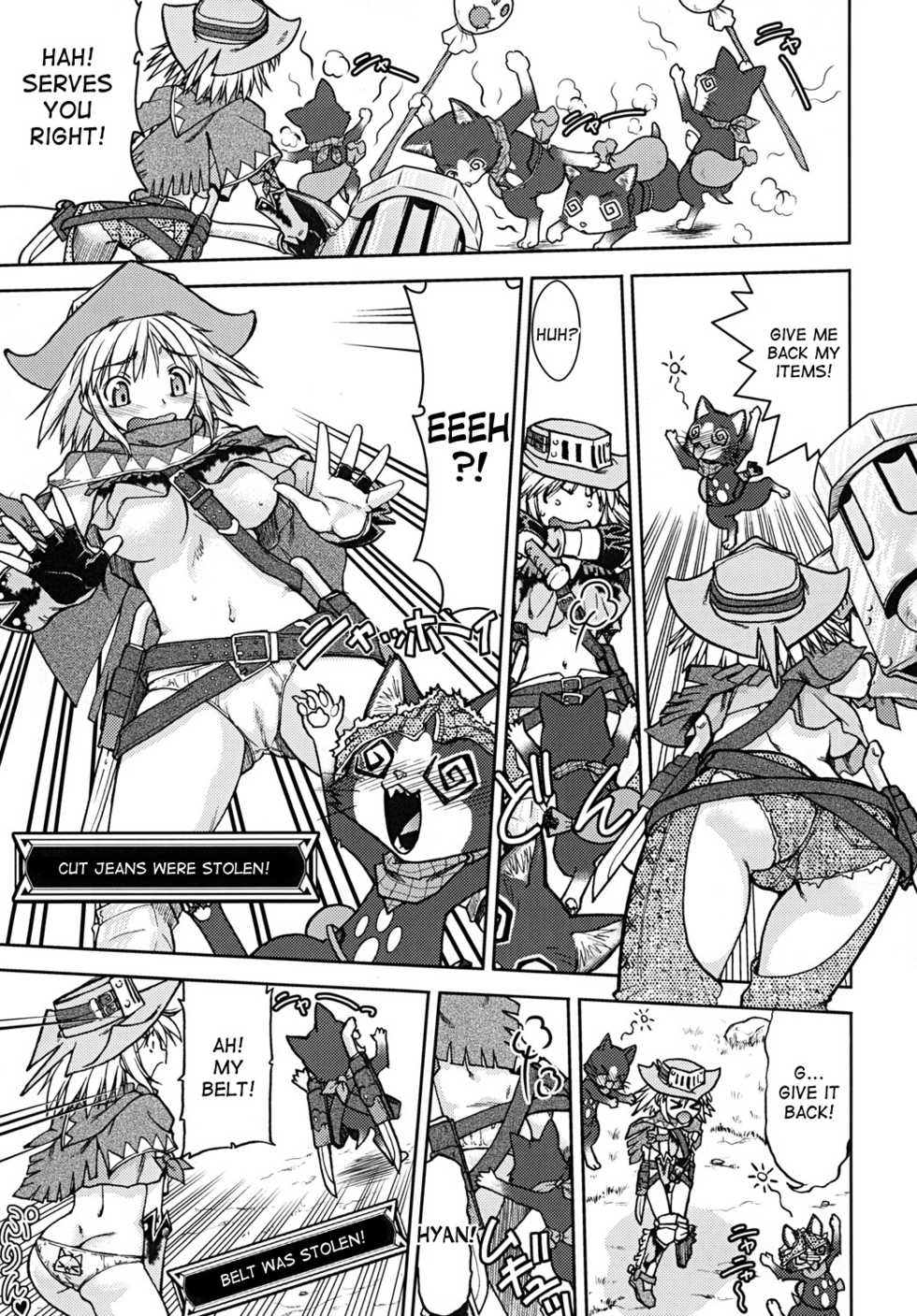 (C81) [Banana Saruen (Shimamoto Harumi)] Bouken Shimasho! 2 MONSTER HUNTER PORTABLE side (Monster Hunter) [English] [desudesu] - Page 10