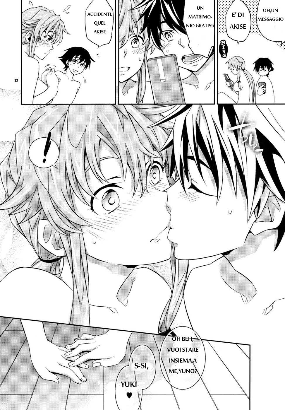 (C81) [Crazy9 (Ichitaka)] Yuki Yuno Ai no Mirai Nikki (Mirai Nikki) [Italian] - Page 31