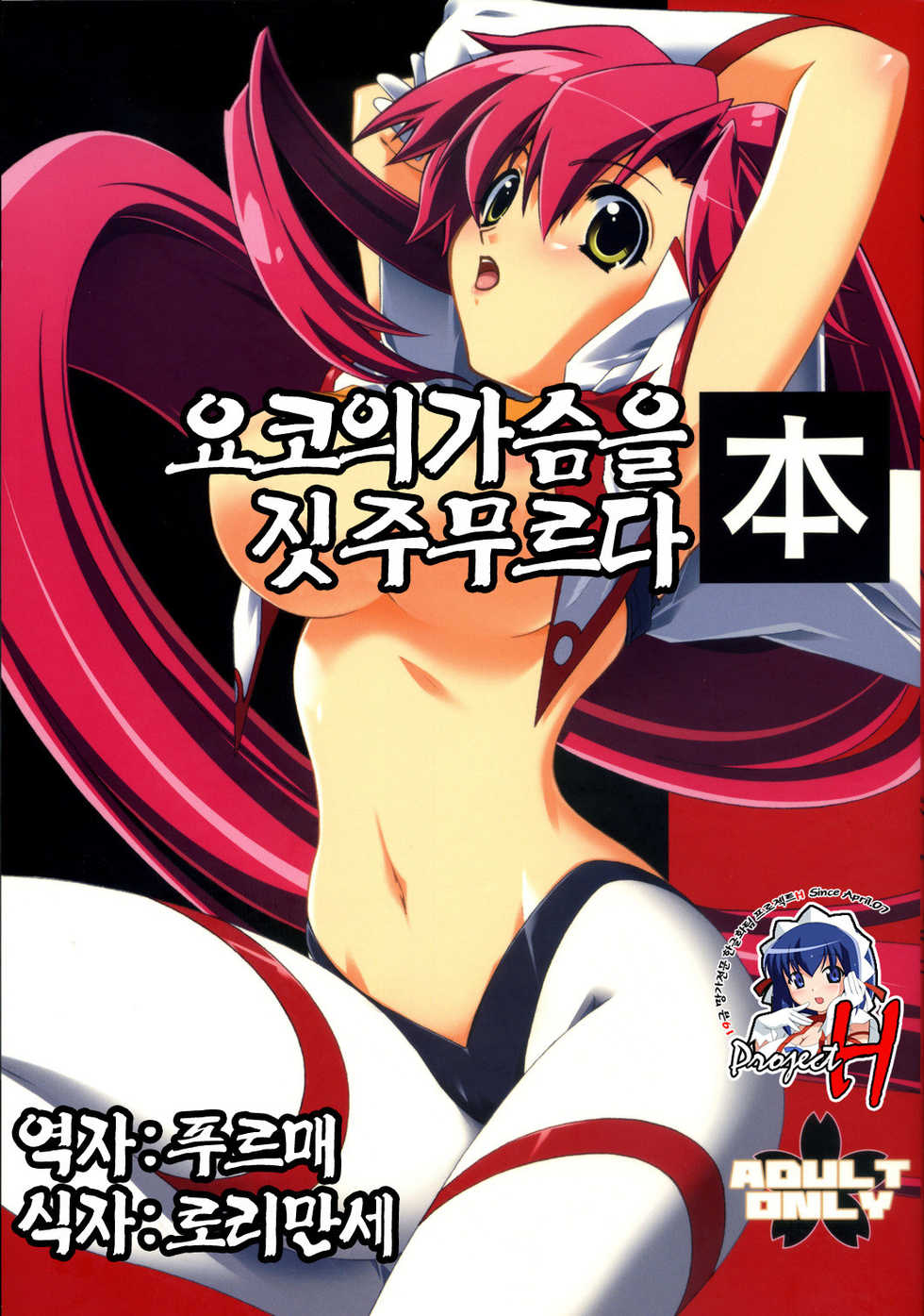 (C73) [Sakura Zousui (Narumi Suzune)] Yoko no Chichi wo Momishidaku Hon | 요코의 가슴을 짓주무르다 本 (Tengen Toppa Gurren Lagann) [Korean] [Project H] - Page 1