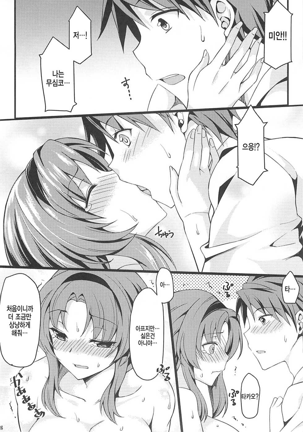 (C86) [Mugen Jirai (Mushi)] Super Taikan Ero Sugoroku Sakusen | 슈퍼 체감 에로 쌍육작전 (D-Frag!) [Korean] [Team Dogdrip] - Page 24