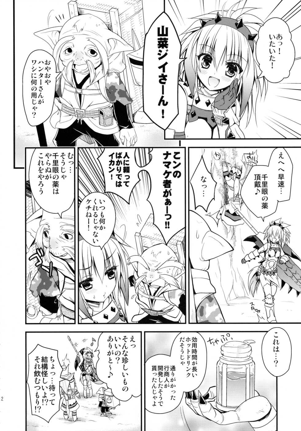 (C86) [Ryuknigthia (Kiduki Erika)] Hunterkko Memories 2 (Monster Hunter) - Page 11