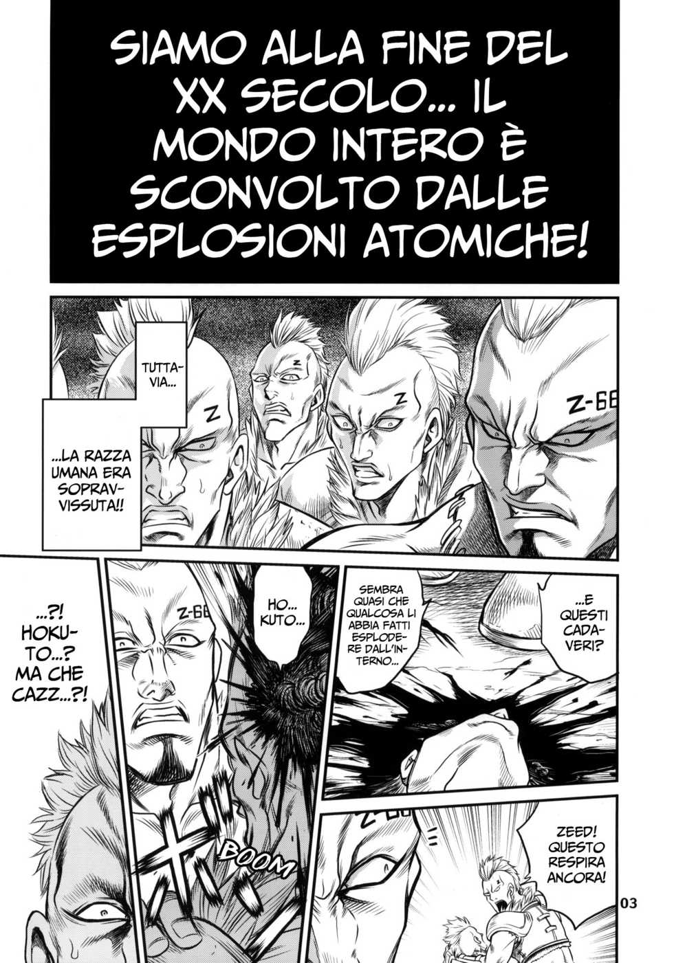 (C75) [Studio Tar (Kyouichirou)] Seikimatsu Tetsu Kamen Densetsu (Fist of the North Star) [Italian] [Hentai Fantasy] - Page 2