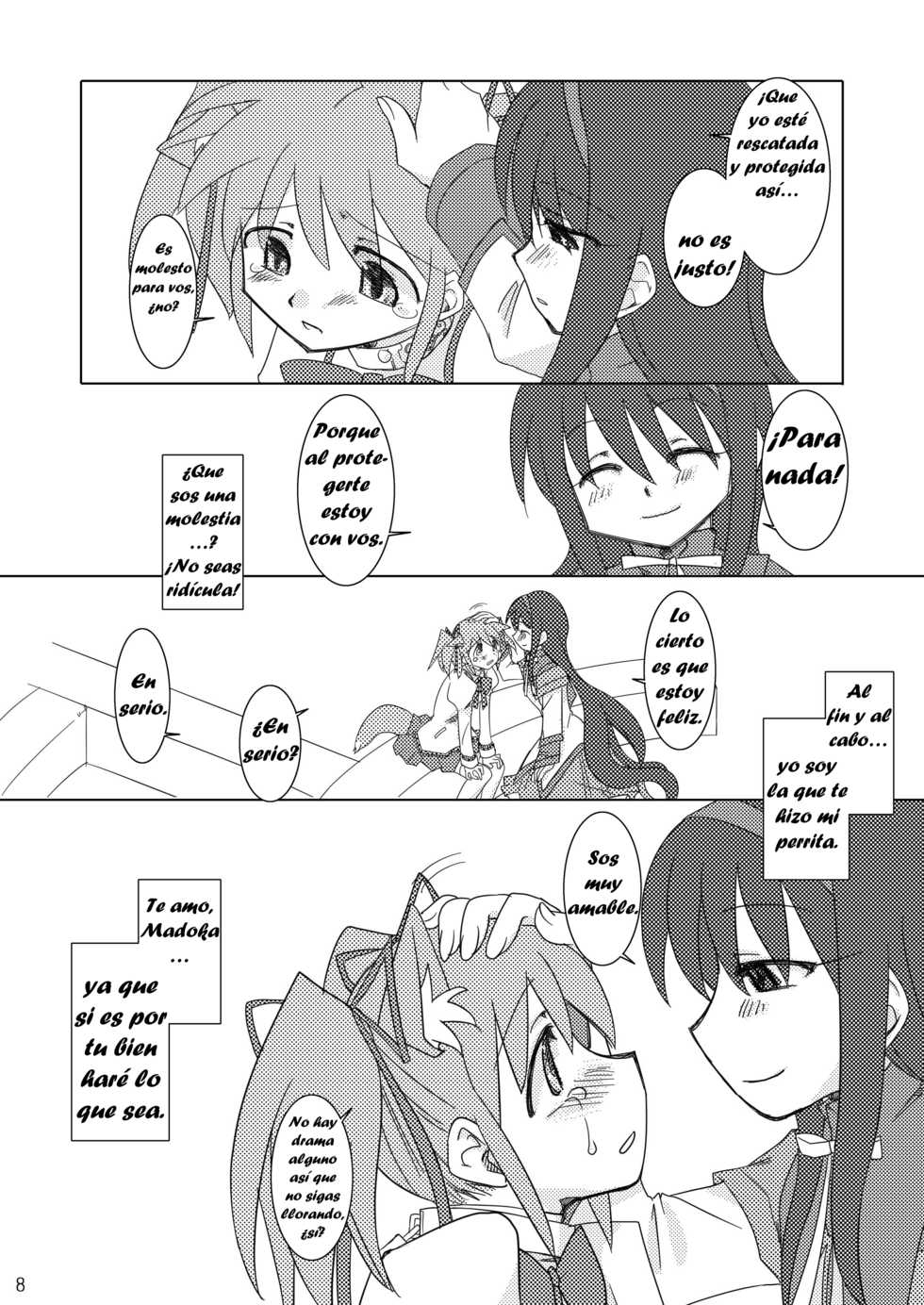(C80) [Purin House (Nakai Kana)] Shoujo Ijou Majo Miman (Puella Magi Madoka Magica) [Spanish] [Love Makko Suki] - Page 9