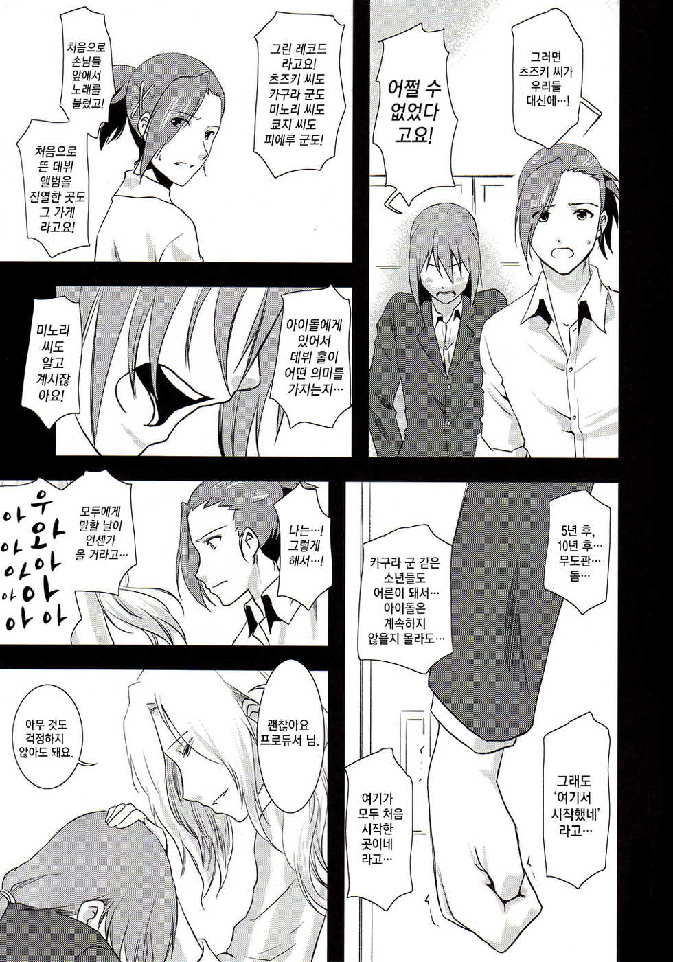 (Dramatic Change) [Fiance Tank (Matsue)] Tsuzuki & Minori no Doki☆Doki Hajimete no Makura Eigyou Kimeseku Hen (THE iDOLM@STER SideM) [Korean] - Page 6