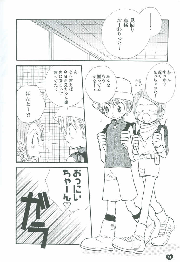 [Atsu Atsu COOK (Katagari Atsuko)] Guru Guru Triangle (Digimon Adventure 02) - Page 14