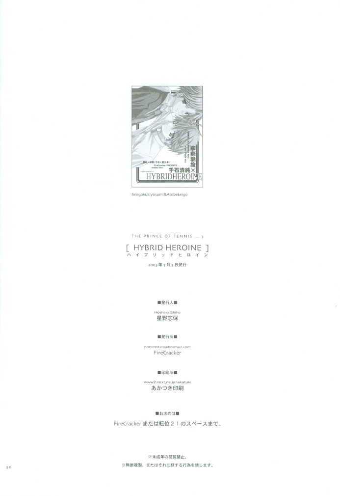 [FireCracker (Hoshino Shiho)] Hybrid Heroine (Prince of Tennis) - Page 29