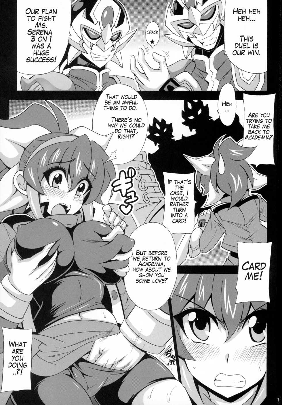 (C88) [Leaz Koubou (Oujano Kaze)] Ponkotsu Kukkoro Kettousha Serena-chan | Worn-out Duelist Serena-chan (Yu-Gi-Oh! ARC-V) [English] [Glittering Translations] - Page 3