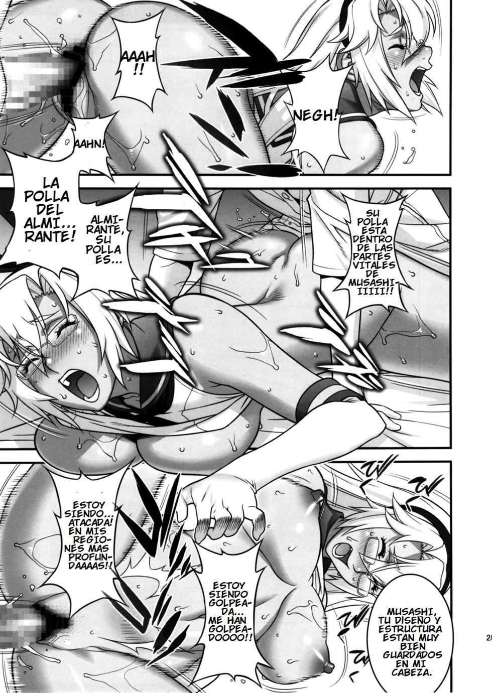 (C86) [Motchie Kingdom (Motchie)] Musashi no Dokidoki Daisakusen | Musashi's Heart-Pounding Great Strategy! (Kantai Collection -KanColle-) [Spanish] [Brad33] - Page 24
