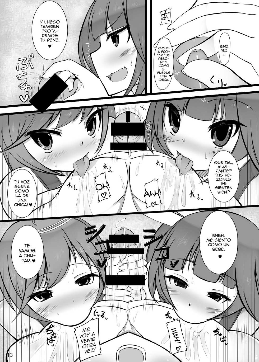 [Kamukamu! (Nmasse)] Otokonoko Teitoku ga 19 to 58 ni GyakuRa Sarechau Hon (Kantai Collection -KanColle-) [Spanish] [ElMoeDela8] [Digital] - Page 13