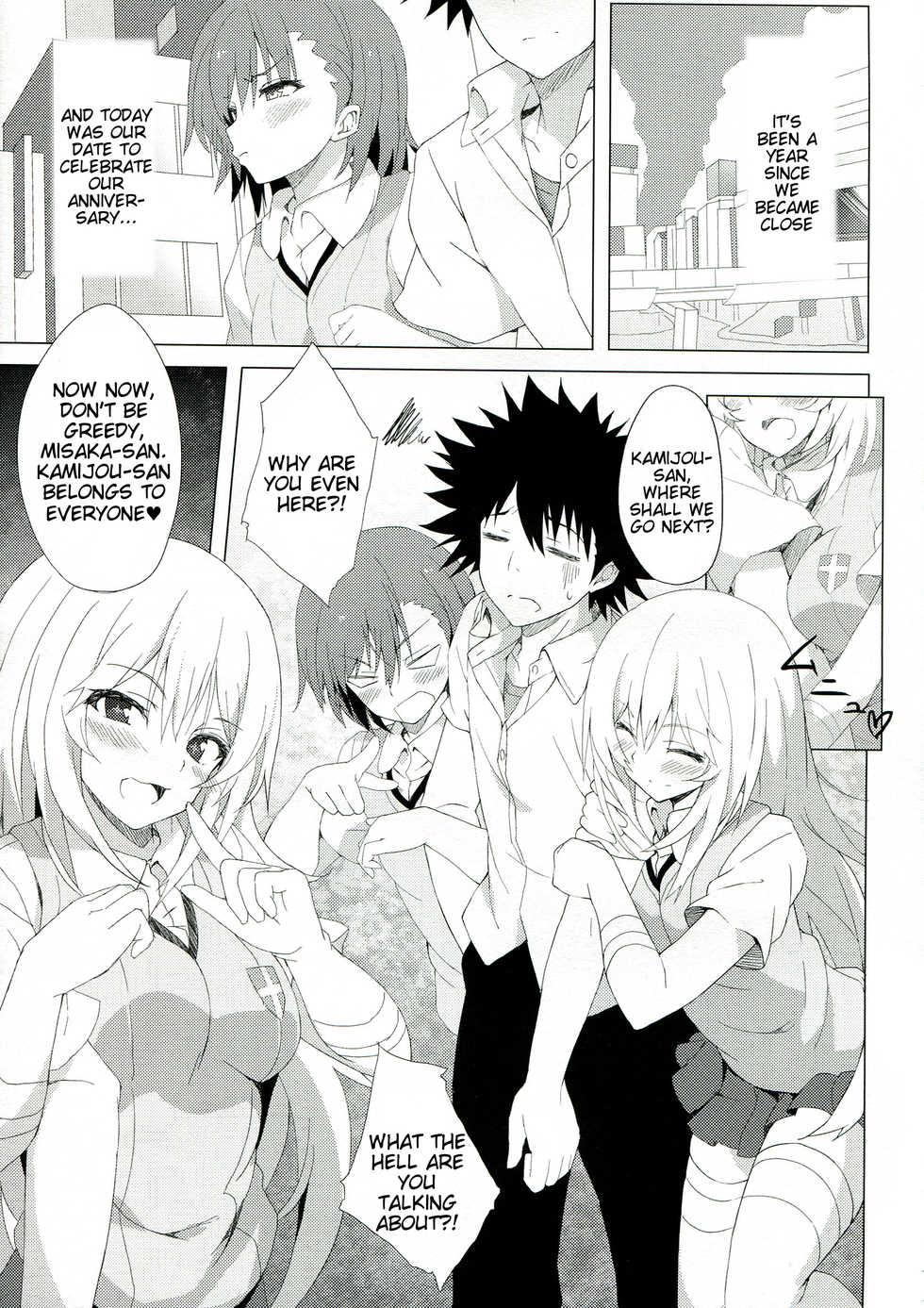 (C84) [Shinkai Hikou (Okino Ryuuto)] BiriBiri Shock! (Toaru Kagaku no Railgun) [English] [Tigoris Translates] - Page 4