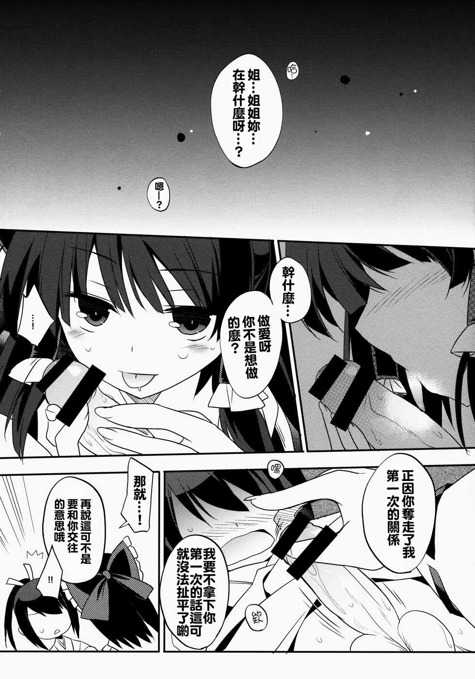 (C88) [Toriaezu(kari) (Tororo)] Reimu x Terako (Touhou Project) [Chinese] [oo君個人漢化] - Page 13