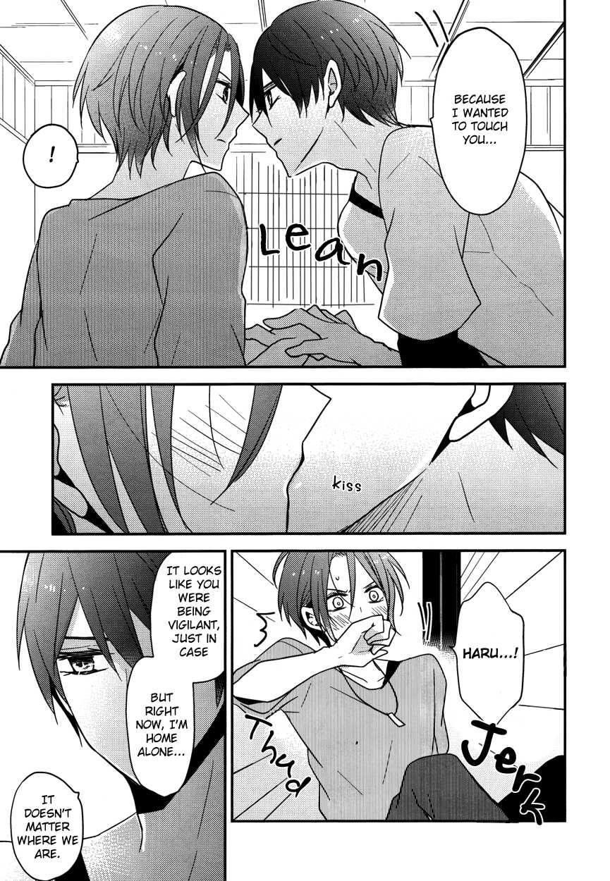 (C84) [Dolce Einsatz (Tomoe Kiko)] secret joy ~Nigenai Mizu~ (Free!) [English] [Ikemen Scans & Silver Lining] - Page 13