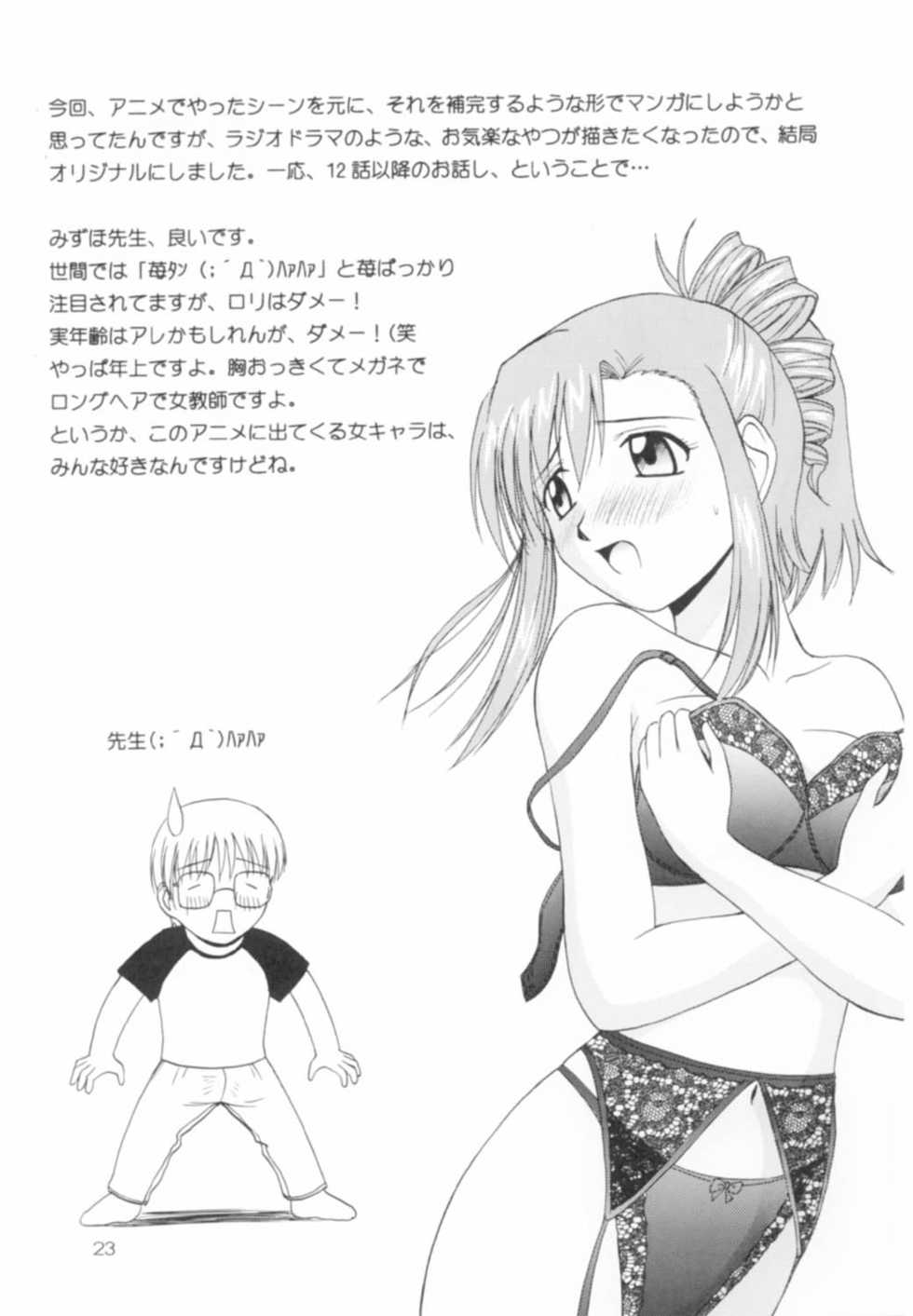 (CR31) [G-SCAN CORP. (Satou Chagashi)] Onegai Mizuho-sensei (Onegai Teacher) - Page 22