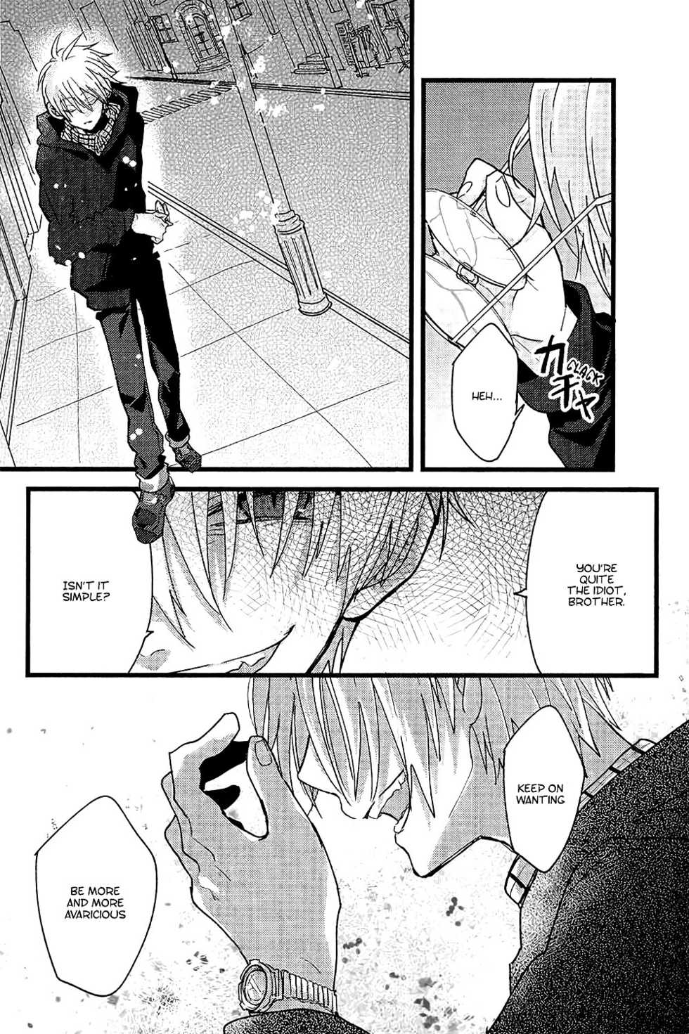 (BLOODYZONE) [Solullaby (Urako)] Jiko Ai Methodology (Kekkai Sensen) [English] [Kuro] - Page 8
