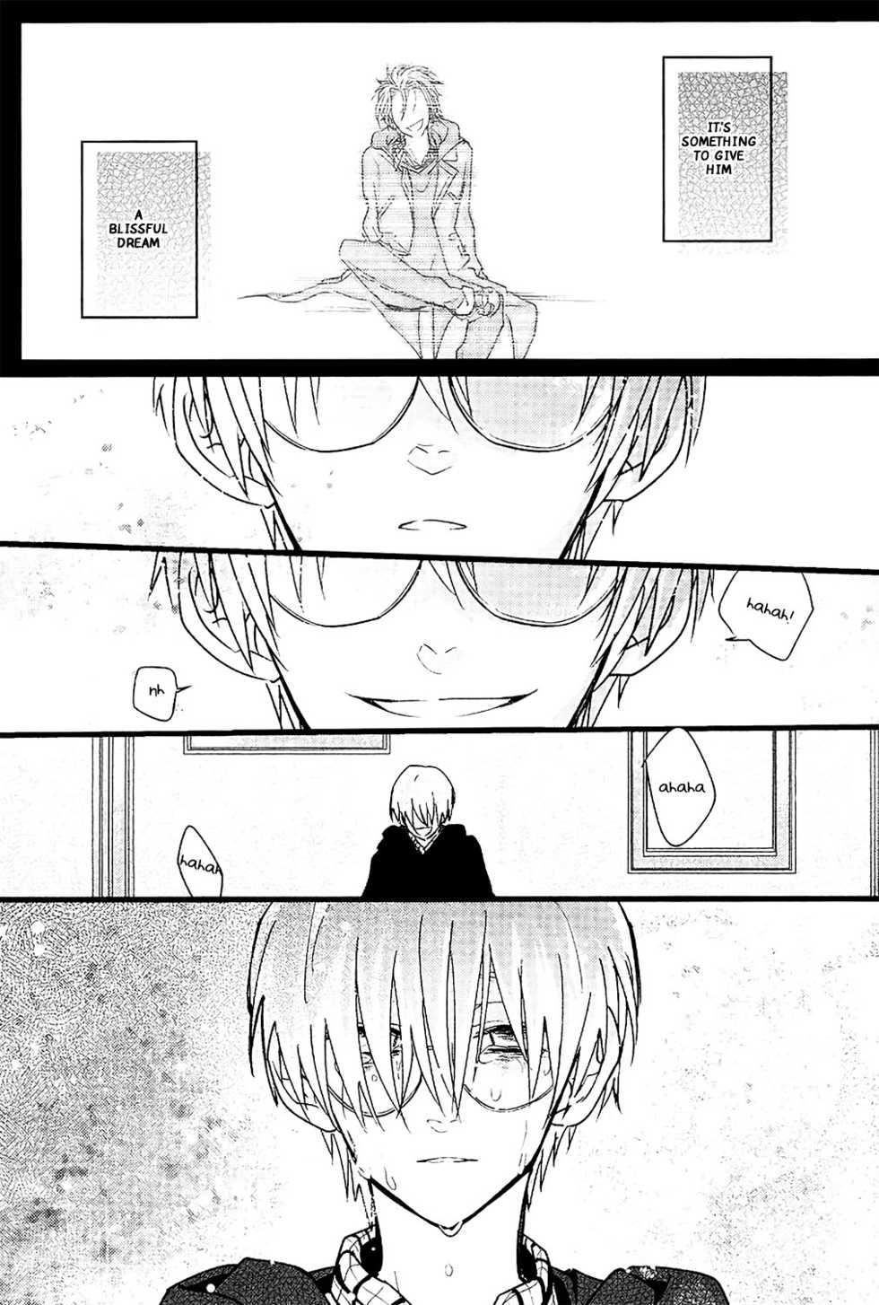 (BLOODYZONE) [Solullaby (Urako)] Jiko Ai Methodology (Kekkai Sensen) [English] [Kuro] - Page 24