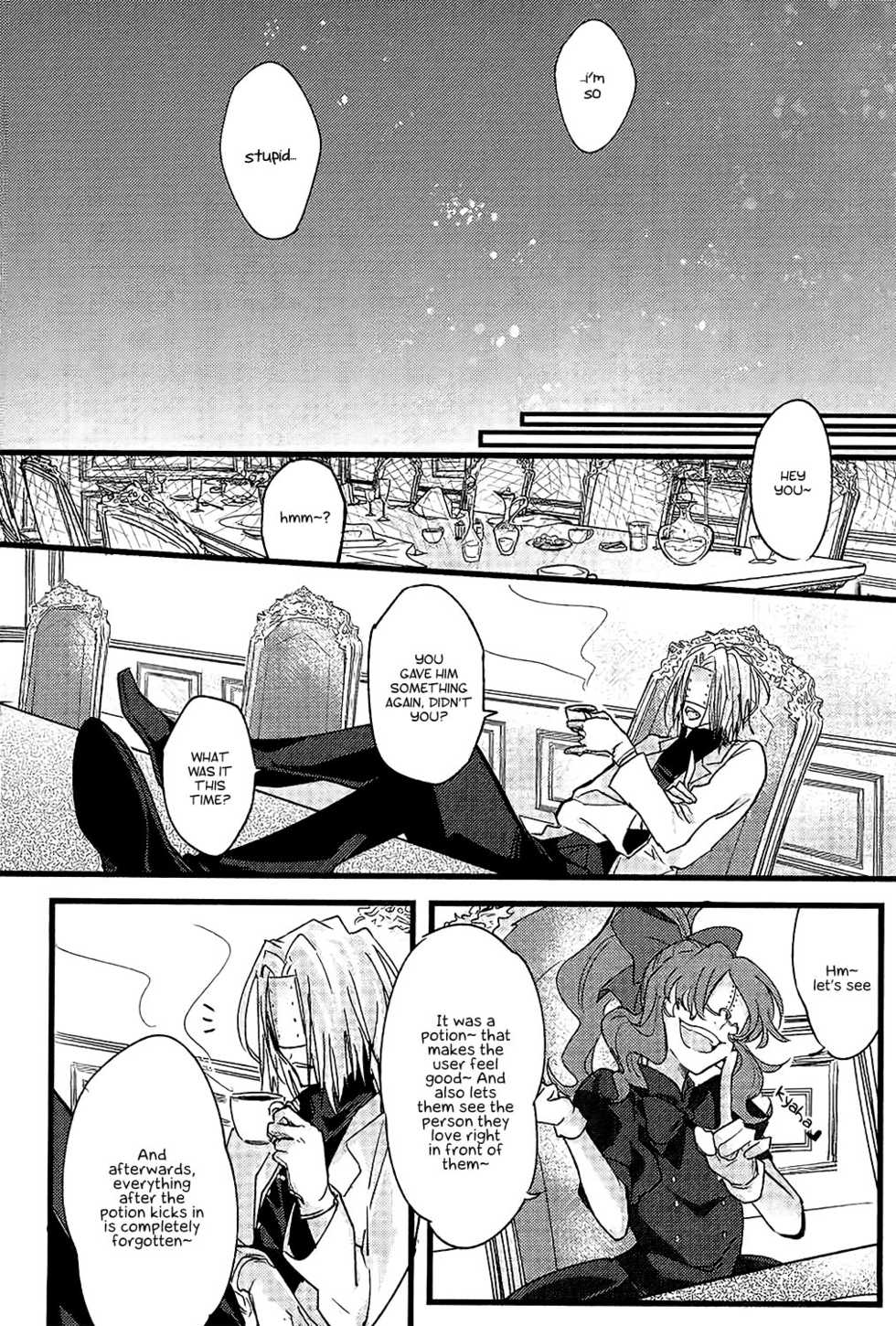 (BLOODYZONE) [Solullaby (Urako)] Jiko Ai Methodology (Kekkai Sensen) [English] [Kuro] - Page 25