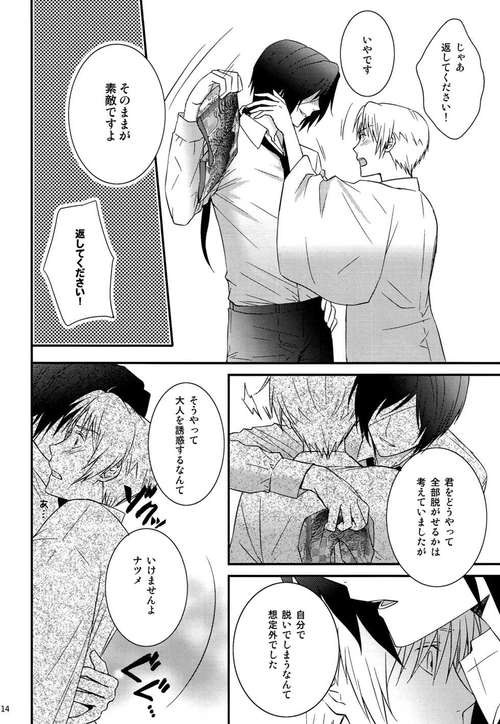 (C81) [MTD (Rei)] Nanibun Kyouikuchuu na Mono de. (Natsume's Book of Friends) - Page 14