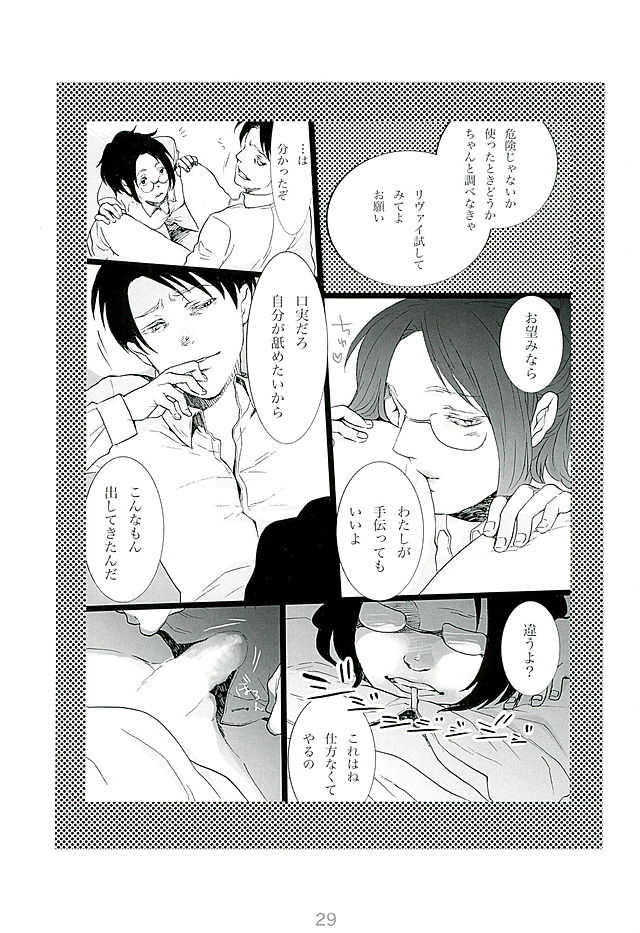 (C89) [Aimy (Satsuki)] Kare Kanojo ka Sono Hoka ka (Shingeki no Kyojin) - Page 28