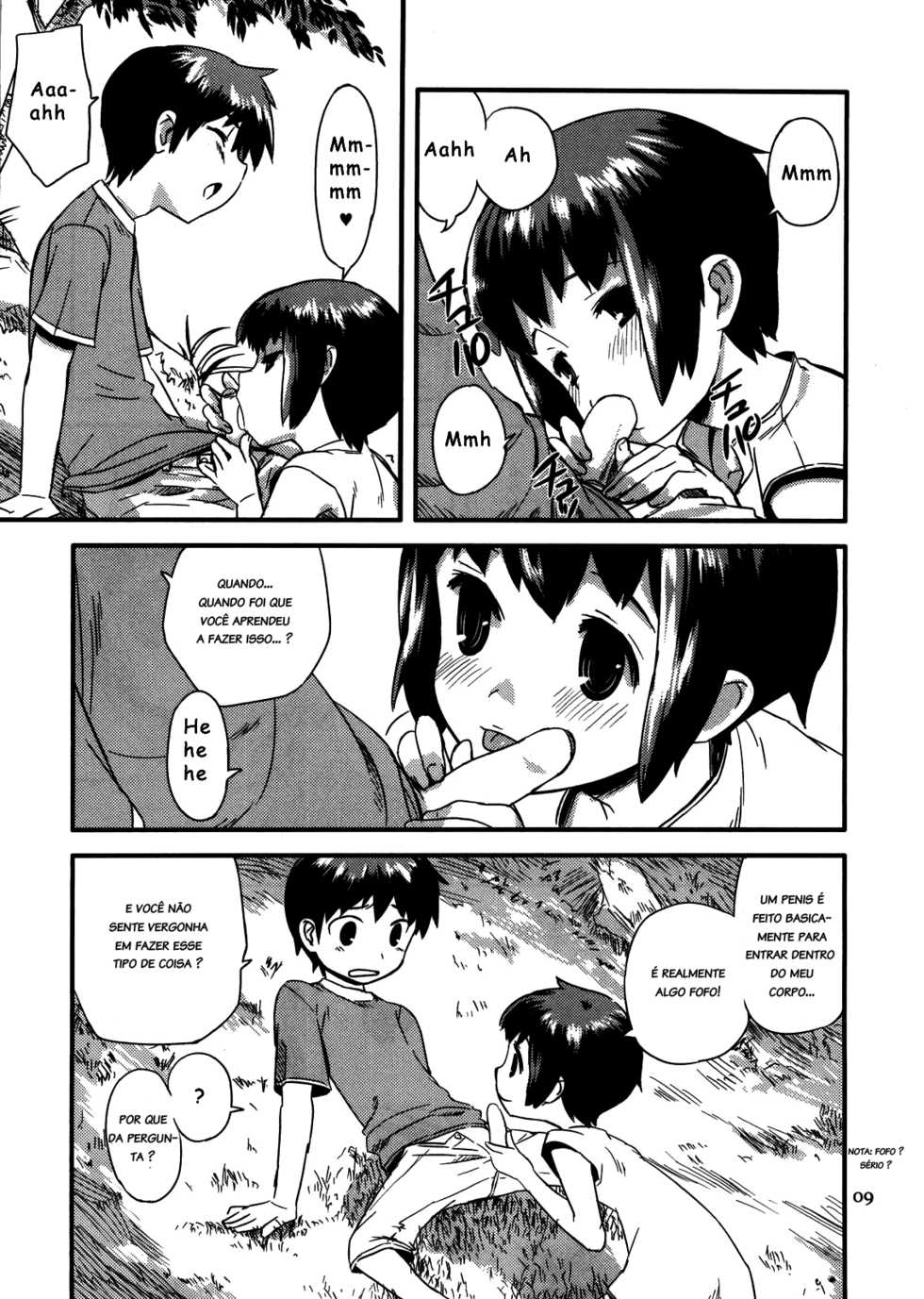 (COMITIA85) [ponz.info (Ponz)] Zoku Natsuyasumi - Summer Vacation 2 [Portuguese-BR] [ShotaconInfinite] [Decensored] - Page 9