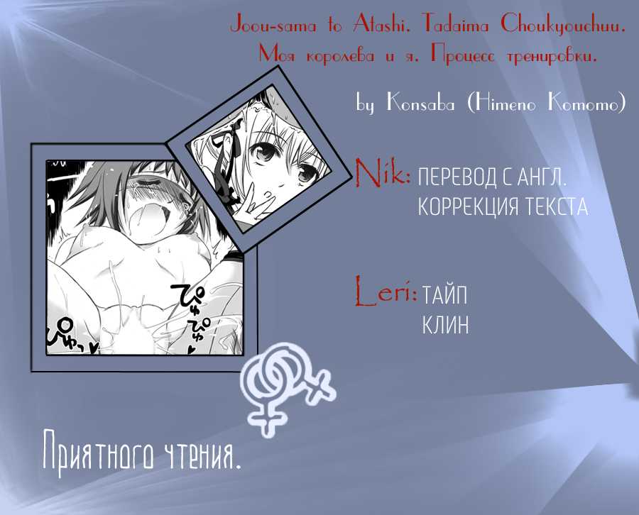 (CSP5) [Consava (Himeno Komomo)] Joou-sama to Atashi ~Tadaima Choukyouchuu~ | Моя королева и я ~Процесс тренировки.~ (Seikon no Qwaser) [Russian] [Nik and Leri] - Page 18