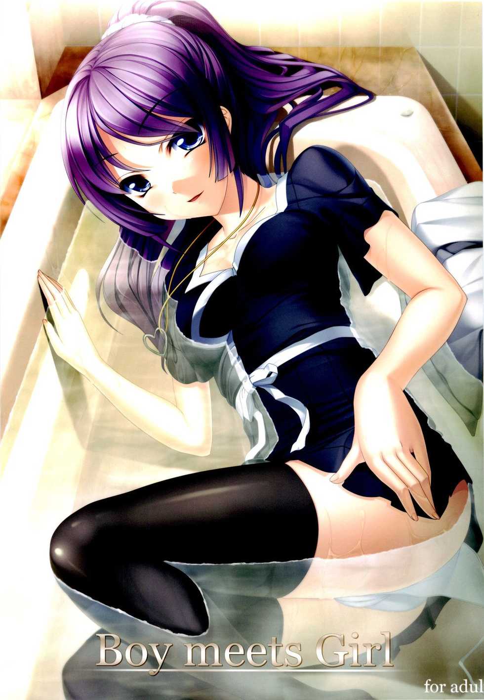 (COMIC1☆4) [Kirintei (Kirin Kakeru)] Boy meets Girl (Bakemonogatari) [Russian] [Nightwarden13] - Page 1