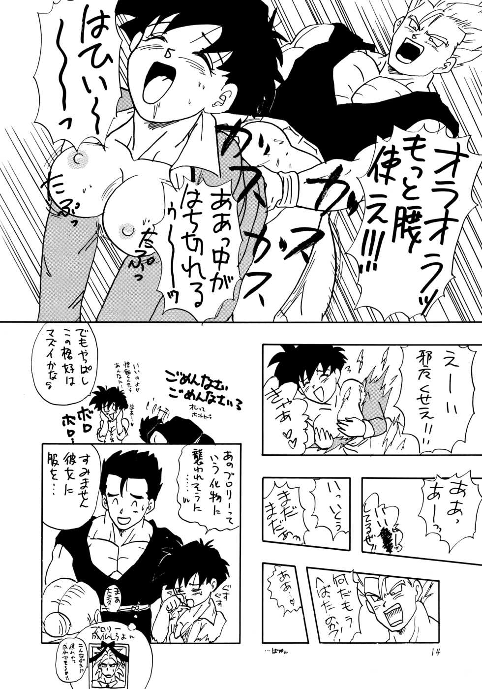 (C46) [Chirigami Goya, Fusuma Goten (Shouji Haruko)] Y (Dragon Ball Z) - Page 14
