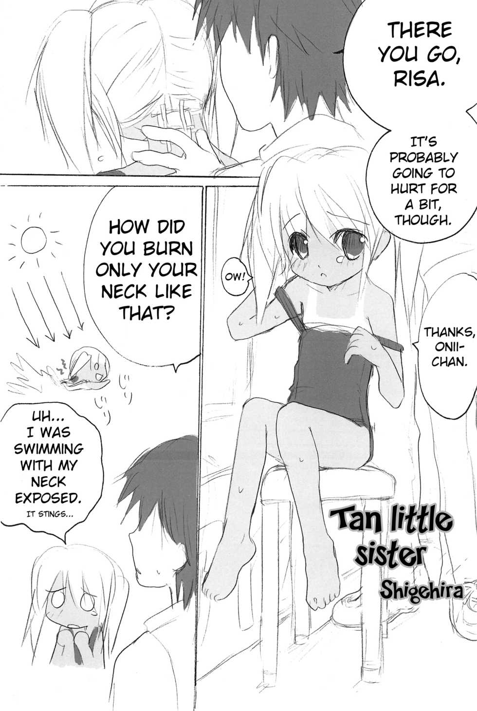 (COMITIA76) [Shimoboard (Shimosan)] Sukumizu Hiyakeato-zoku [English] [ATF] - Page 24