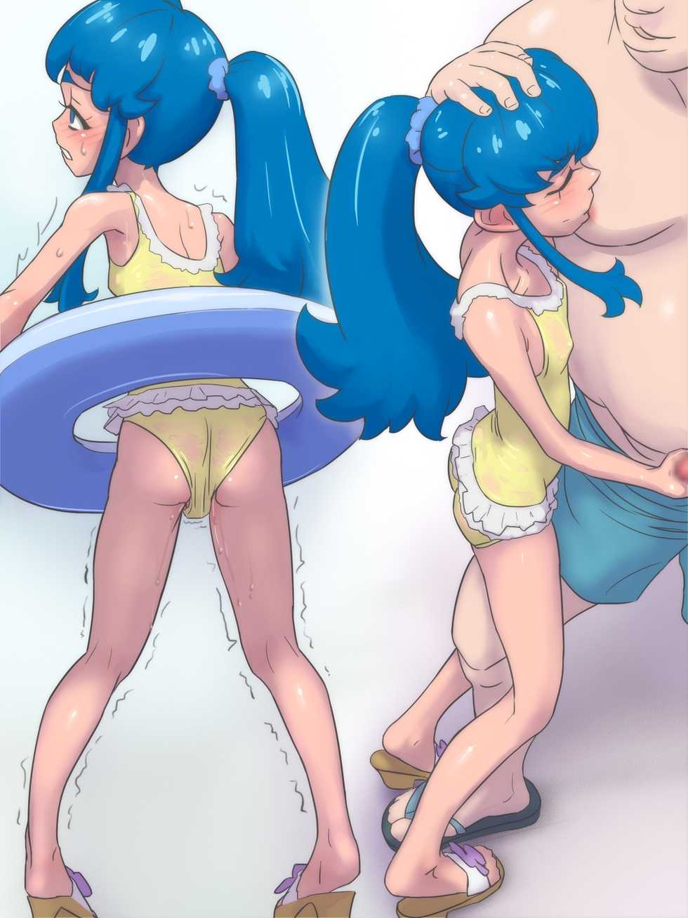 [Muramuramura] All Blue ~Gyoukai ni Kuwashii Senpai ni Assen Sareta Mizugi Model no Shigoto ga, Blue toka Black da toka tte Hanashi ja Nai~ (Pretty Cure) - Page 14