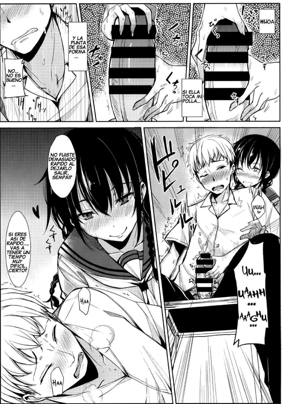 (C86) [Rodiura. (Rage)] Kouhai-chan ni Eroi Koto sareru Hon  [Spanish] [Black Zero] - Page 5