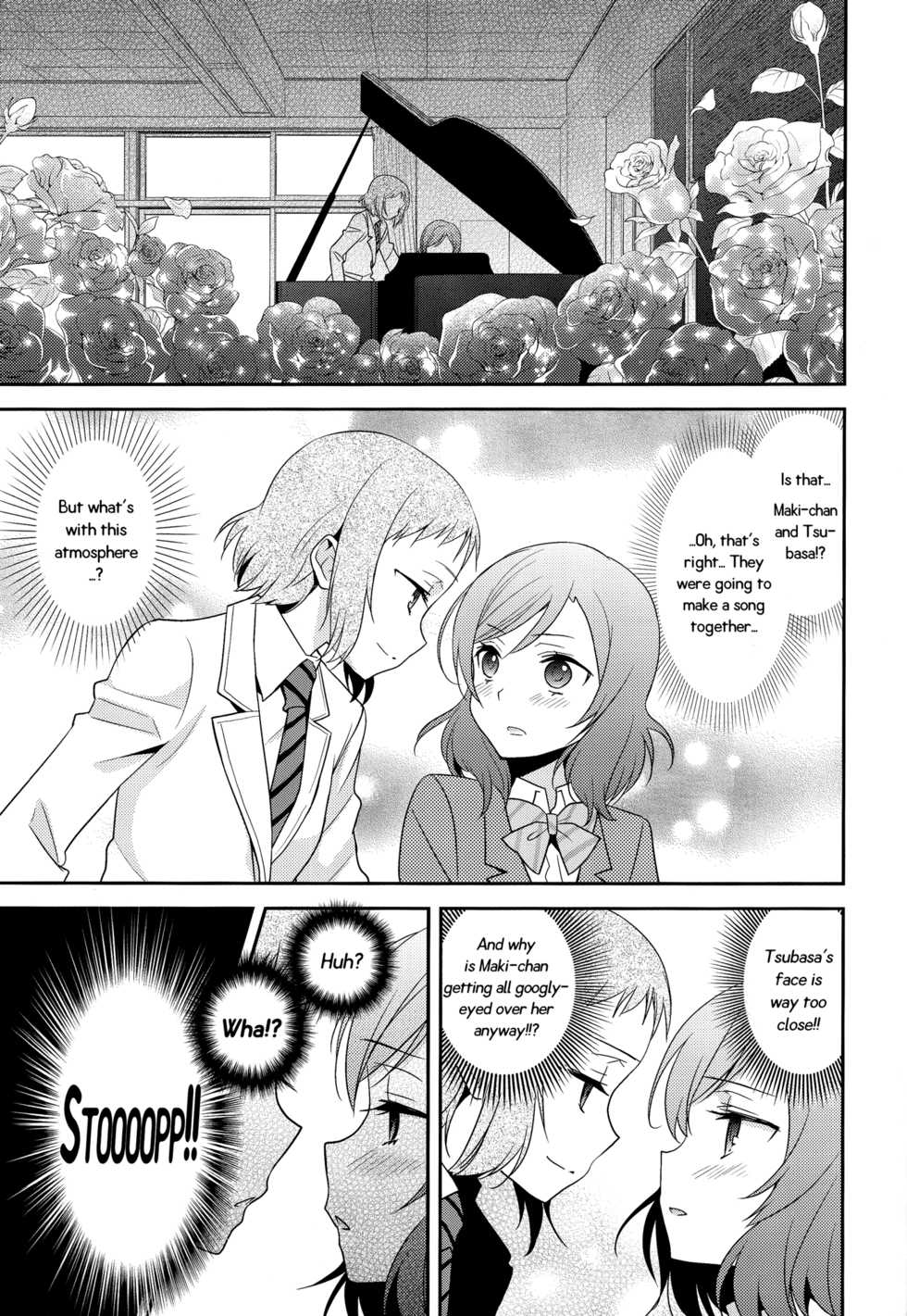 (Anata to Love Live! 5) [Sweet Pea (Ooshima Tomo)] Uchuu No.1 Idol Nico-nii ga Choro Sugi Maki-chan ni Okoru no wa Atarimae desu. (Love Live!) [English] [GiB + Yuri-ism] - Page 5