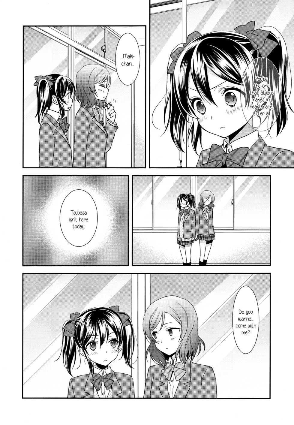 (Anata to Love Live! 5) [Sweet Pea (Ooshima Tomo)] Uchuu No.1 Idol Nico-nii ga Choro Sugi Maki-chan ni Okoru no wa Atarimae desu. (Love Live!) [English] [GiB + Yuri-ism] - Page 11