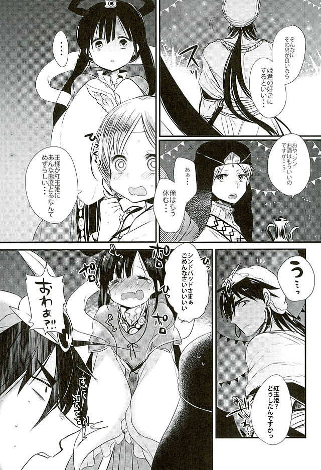 (HaruCC21) [Mamedaifukuya (Mameko)] Koiyoi no Utage (Magi) - Page 7