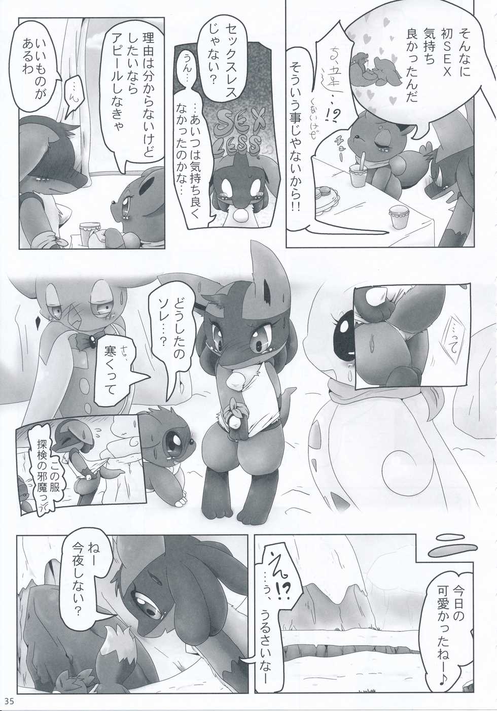 (C89) [Odoshiro Canvas (Various)] 9+1th! (Pokémon) - Page 34
