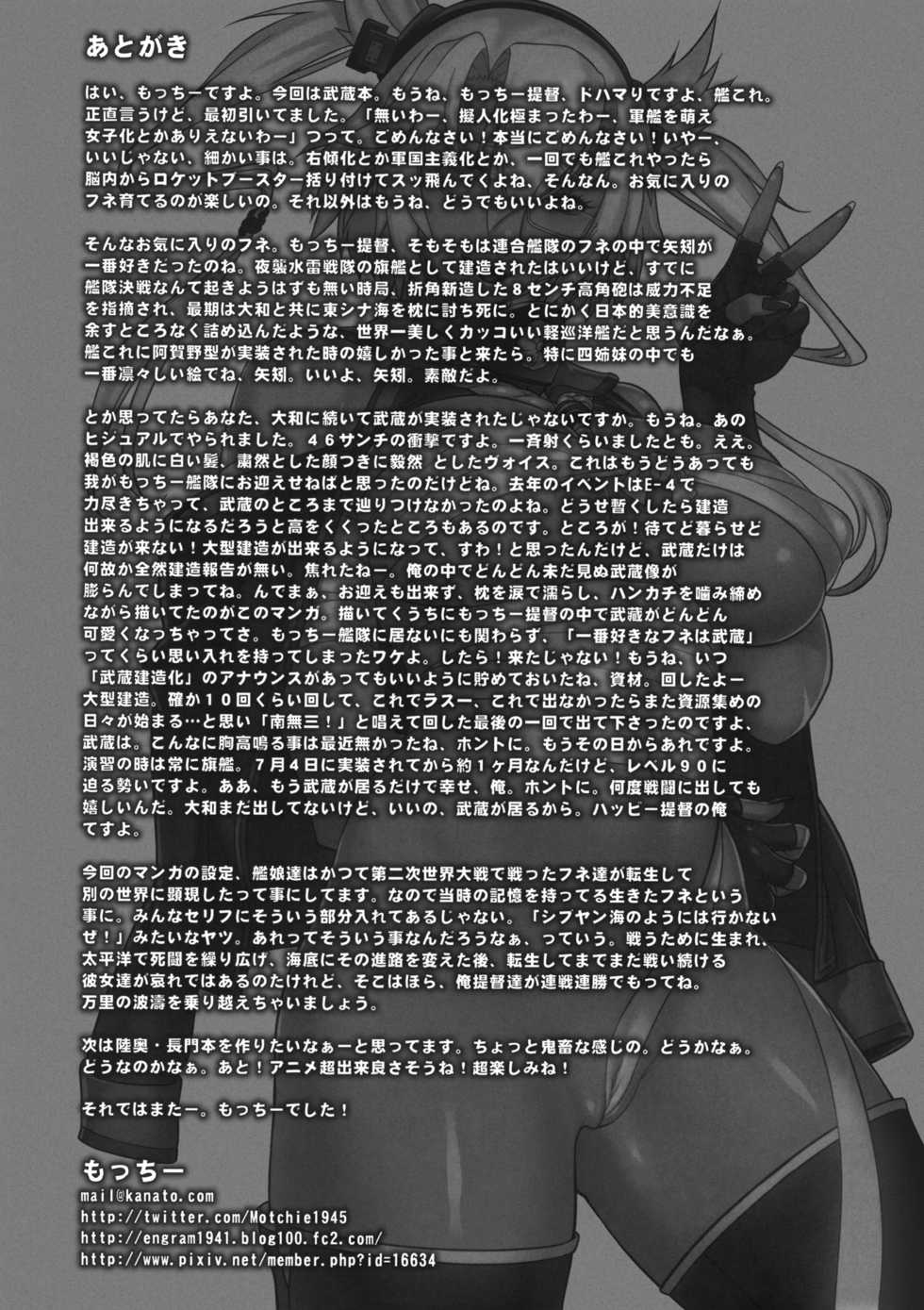 (C86) [Motchie Kingdom (Motchie)] Musashi no Dokidoki Daisakusen | Musashi's Heart-Pounding Great Strategy! (Kantai Collection -KanColle-) [English] [Chocolate + LWB] [Decensored] - Page 32