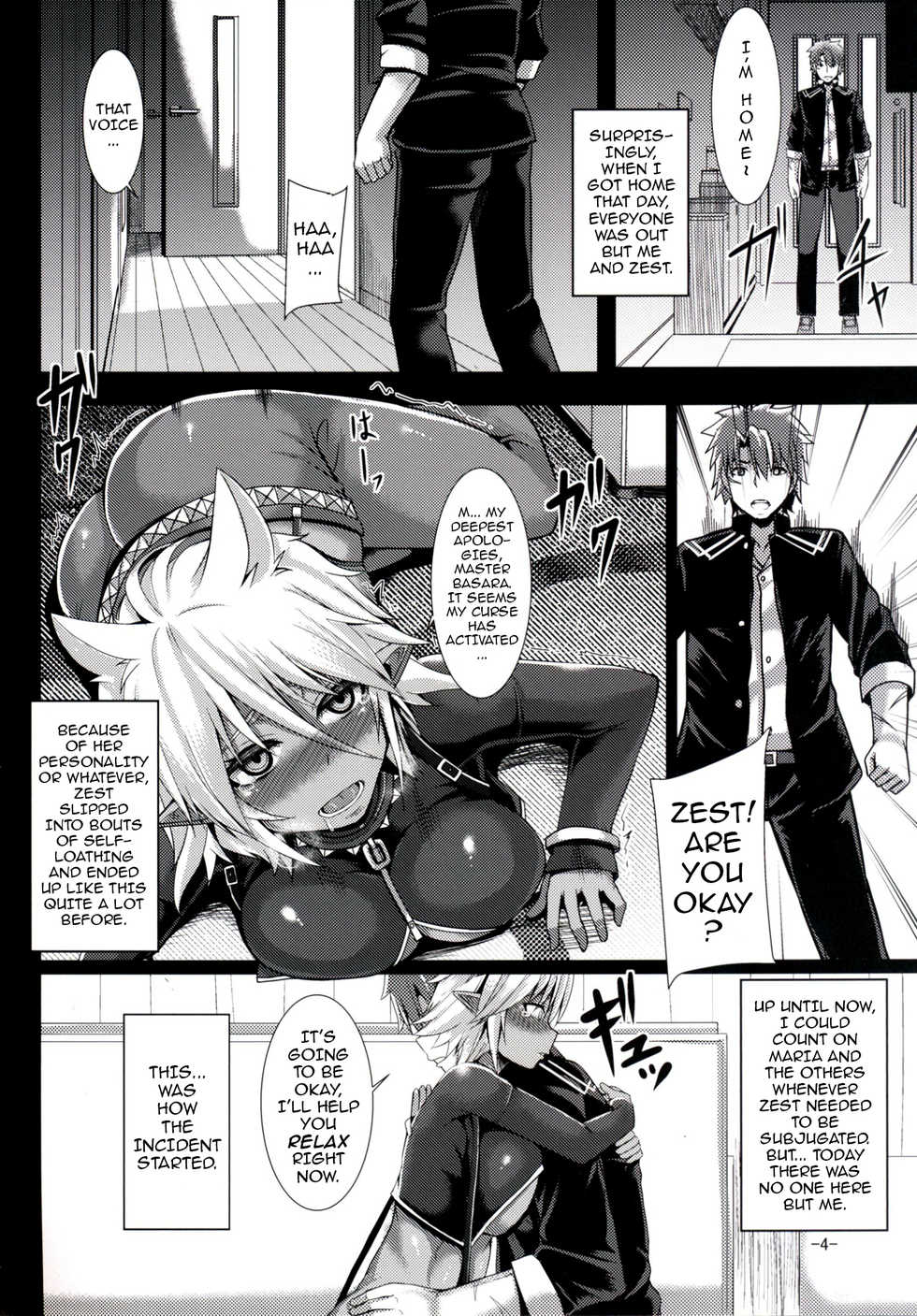 (C89) [Wakusei-teki Shukou (Yutakame)] Best . Nest . Zest (Shinmai Maou no Testament) [English] {Darknight} - Page 4