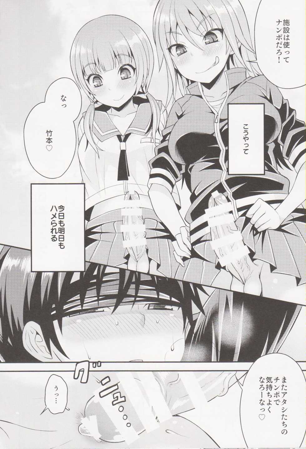 (Futaket 12) [datsuryoku kenkyuukai (Kanbayashi Takaki)] Futanari Joshi to Gyaku Anal Gakkou Seikatsu - Page 22