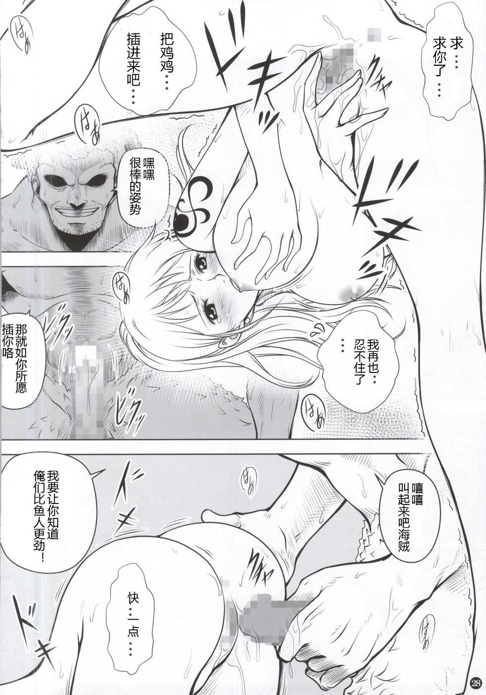 (C87) [Mikenekodou (Muten)] Namikan (One Piece) [Chinese] [八十万禁书教头个人汉化] - Page 28