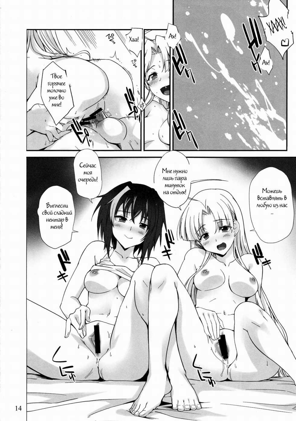 (C88) [Tracklisko (Hiura R)] Akuma no Yuuwaku (Highschool DxD) [Russian] [Witcher000] - Page 11