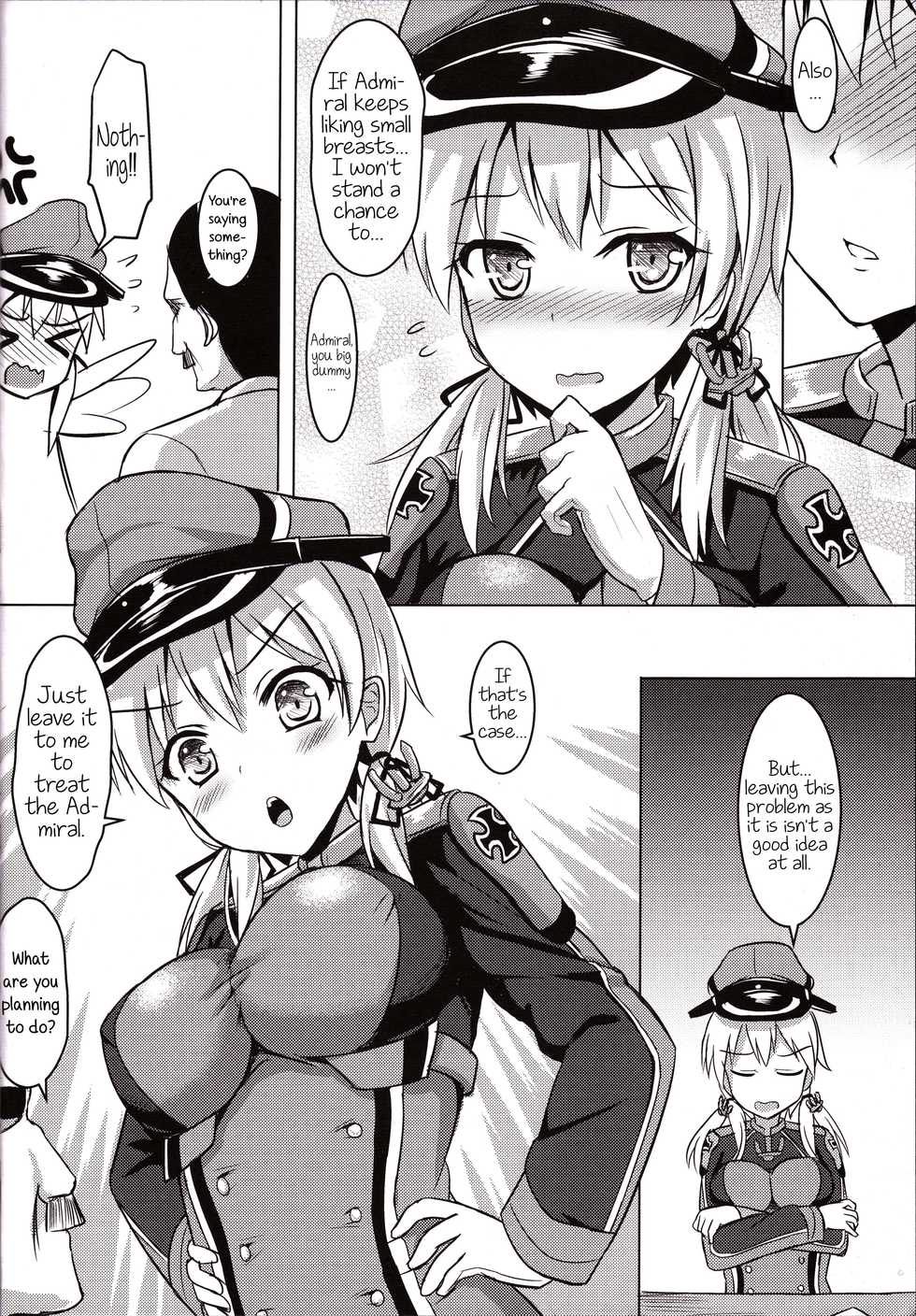 (FF27) [Milkshake Work (Milkshake)] Doitsu Kanmusu no Oppai Sakusen | German Shipgirls' Boob Tactics (Kantai Collection -KanColle-) [English] - Page 7