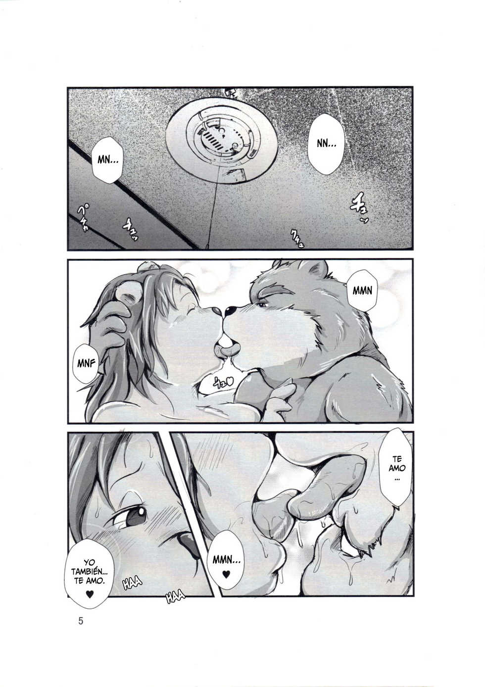 (Kansai! Kemoket 4) [Pomodori Tac (Kokkoman)] Newlyweds Bears | Osos recién casados [Spanish] [Gokiburi] - Page 4