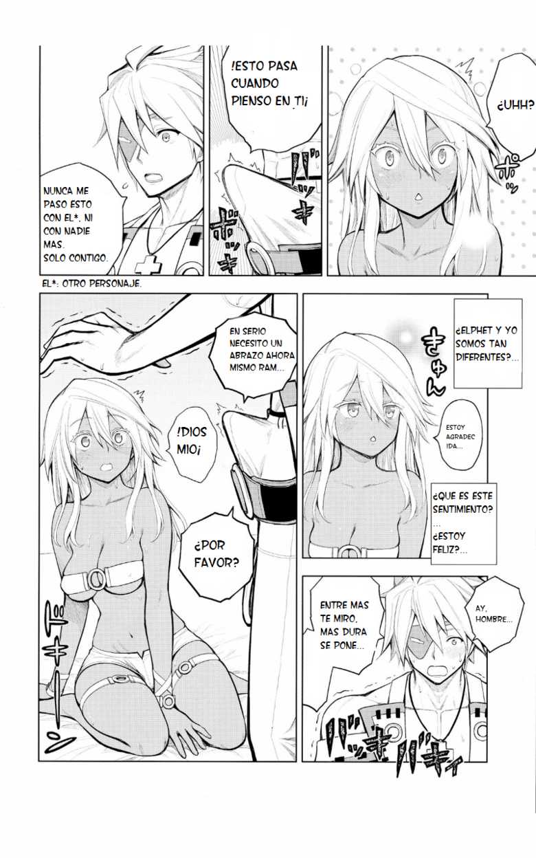 (C88) [Jishaku no Sunaba (Porosuke)] Sin-kun no Hatsu Shasei wa Ram-chan no Naka de do byu byu byu (GUILTY GEAR) [Spanish] [Otakurinos FanSub] - Page 4