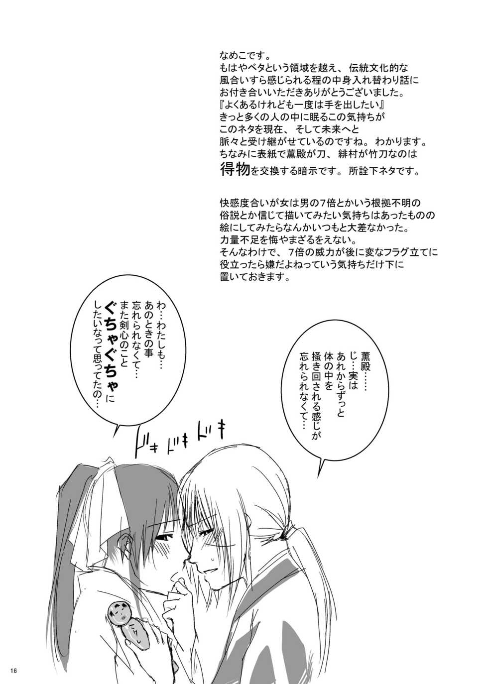 [Mocchomudake (Nameko)] Yokuaru Hanashi (Rurouni Kenshin) - Page 16