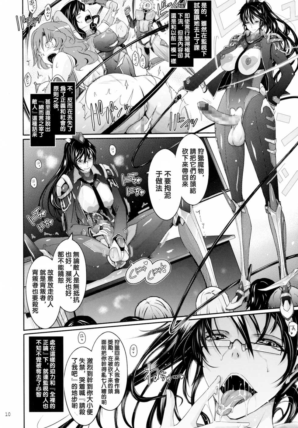 (C89) [Garyuh-Chitai (TANA)] Taimanin Hasuma Reiko Gokuraku no Arena (Taimanin Asagi Kessen Arena) [Chinese] [沒有漢化] - Page 10