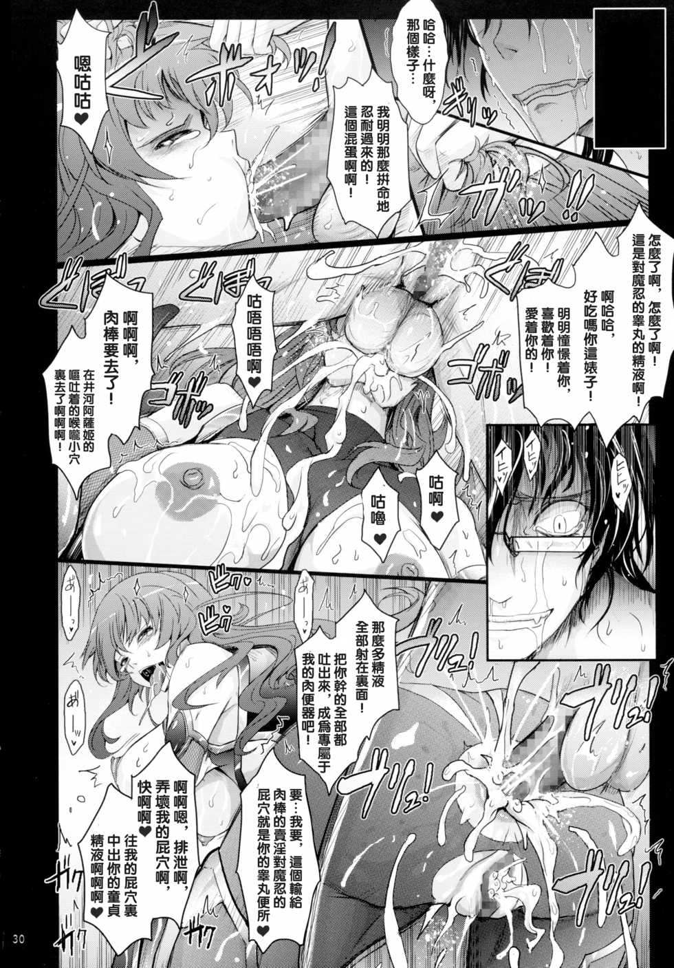 (C89) [Garyuh-Chitai (TANA)] Taimanin Hasuma Reiko Gokuraku no Arena (Taimanin Asagi Kessen Arena) [Chinese] [沒有漢化] - Page 30