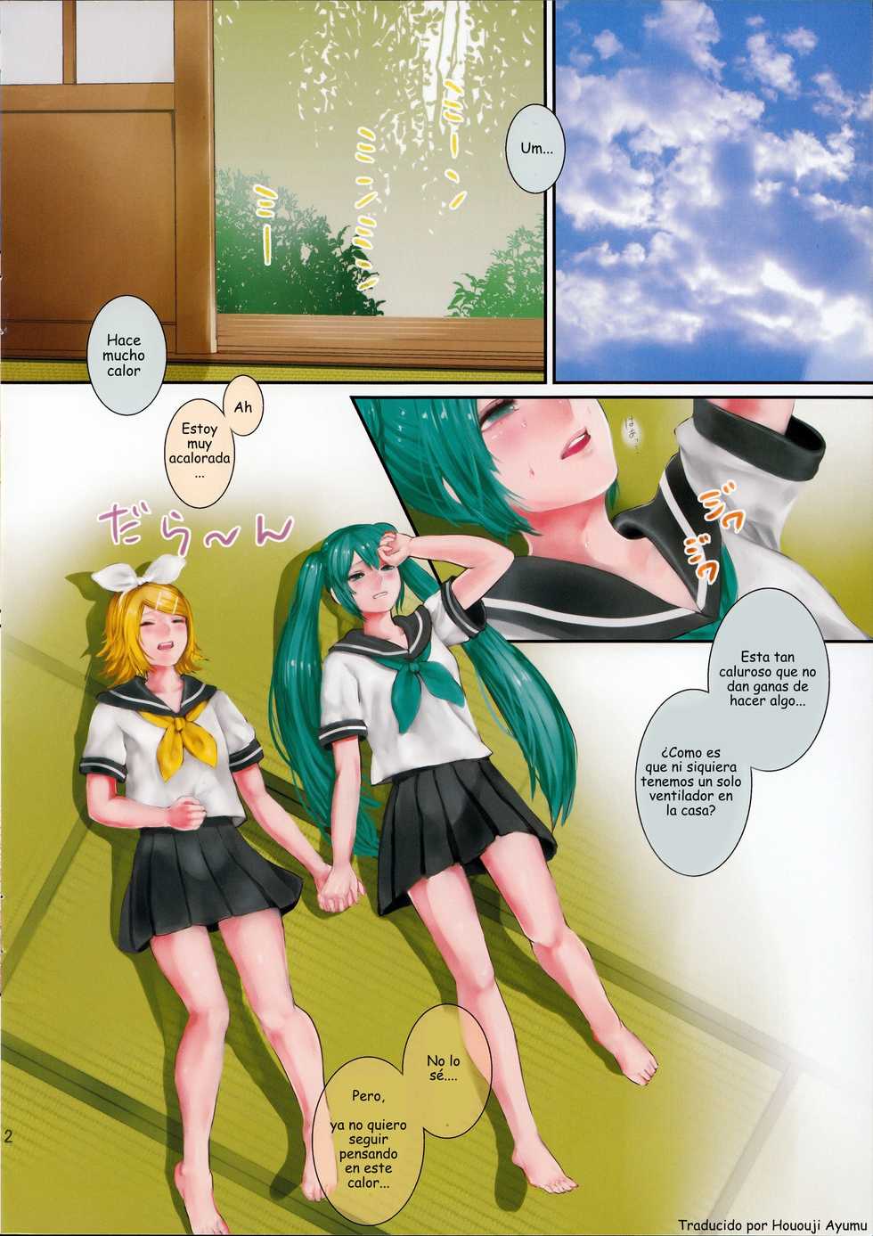 (C86) [3egg (Meriko)] Hiyashi Rin-chan Hajimemashita (VOCALOID) [Spanish] [Hououji Ayumu] - Page 2