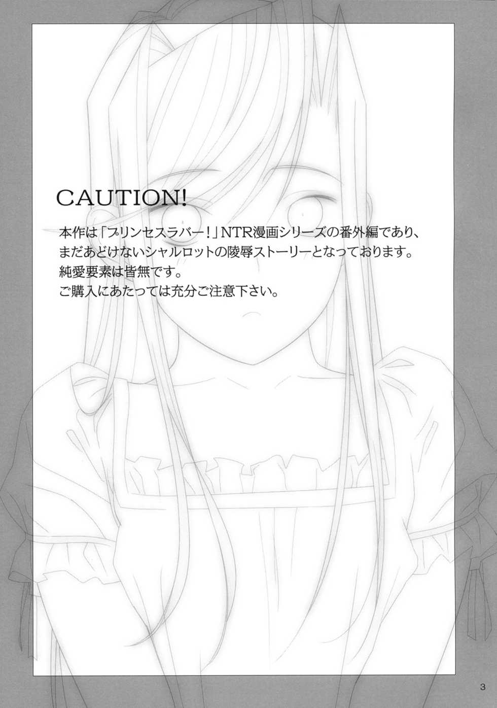 (C77) [Hito no Fundoshi (Yukiyoshi Mamizu)] Admired beautiful flower.EXTRA (Princess Lover!) [Chinese] - Page 2