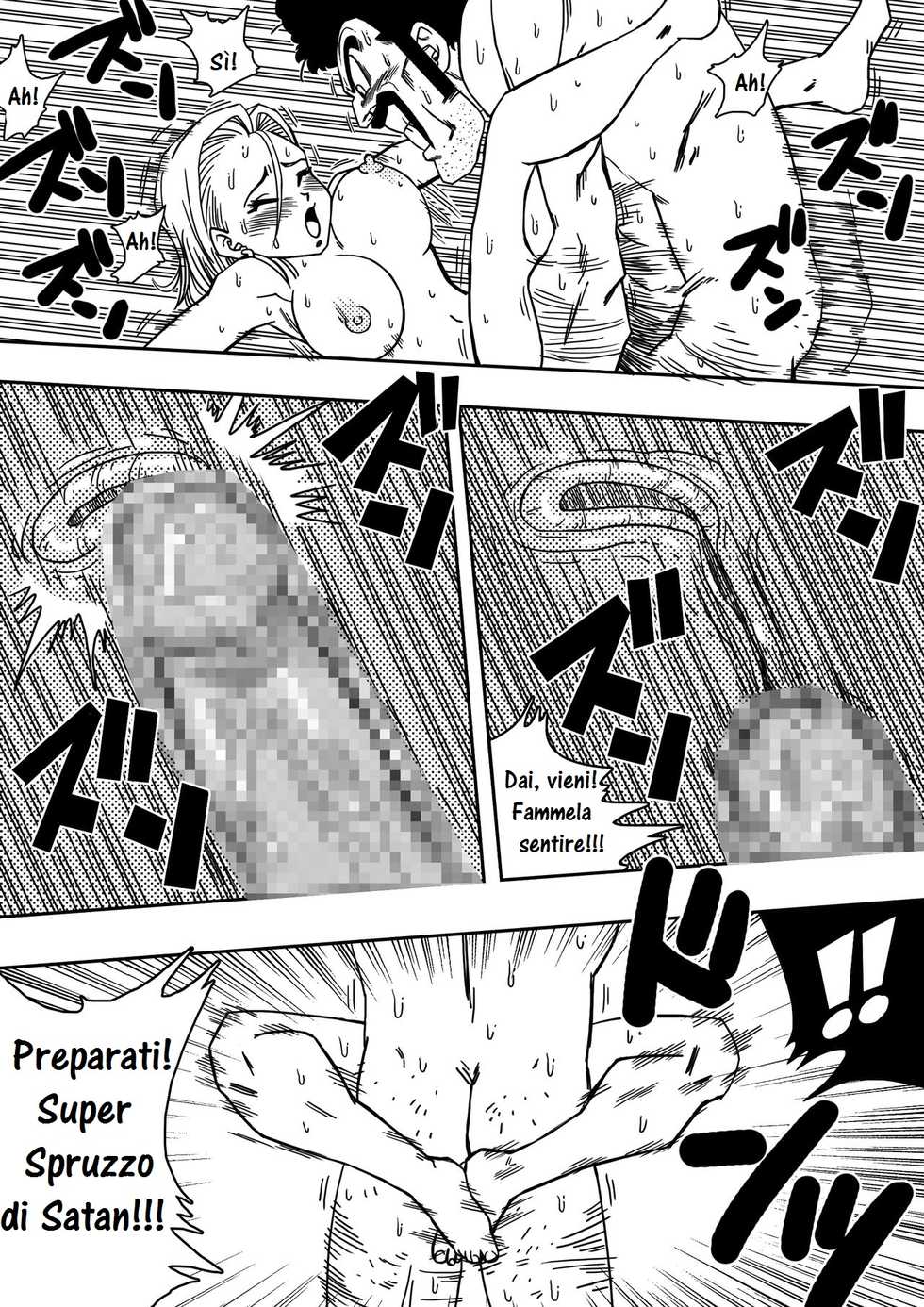 [Yamamoto] 18-gou to Mister Satan!! Seiteki Sentou! | C 18 e Mr. Satan!! Rapporti sessuali tra guerrieri!!!! (Dragon Ball Z) [Italian] - Page 12