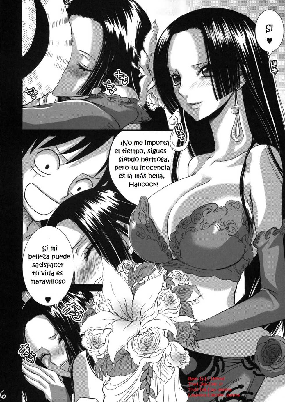 (C77) [Queen Of VANILLA (Tigusa Suzume)] Renai Mousou (One Piece) [Spanish] [ganstatrad] - Page 5